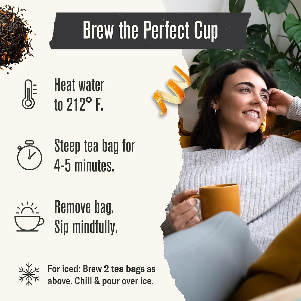 Numi Organic Aged Earl Grey Tea, 18 Black Tea Bags with Real Bergamot