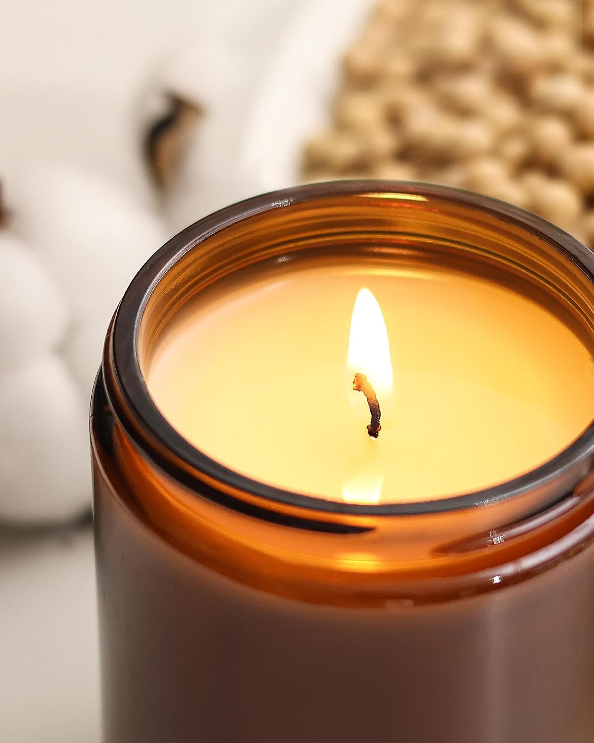 AOOVOO Coconut Vanilla Candles - 9 oz Scented Candles, Aromatherapy Candle, Soy Candle for Home Scented