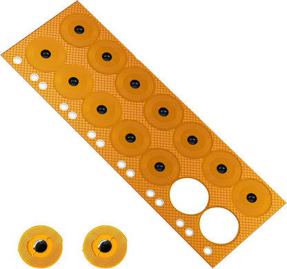 NFC Tags NTAG215 FPC Tag Stickers, Flexible Smart Nail Electronic Tags NFC Key Tag Waterproof Programmable RFID Sticker 10mm Round