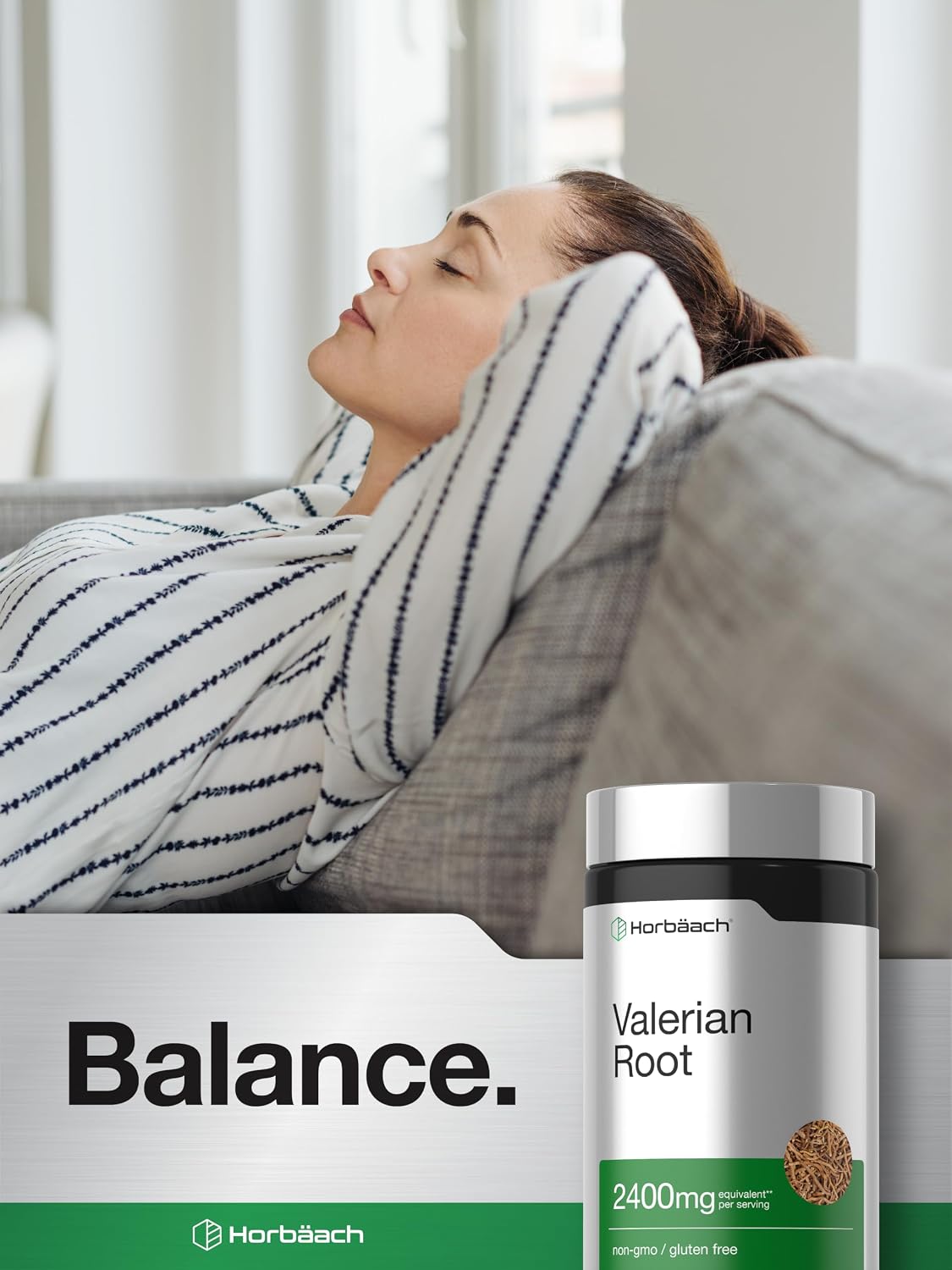 Horbäach Valerian Root Capsules | 150 Count | Extract Supplement