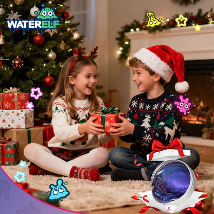 WATERELF Galaxy Putty Slime for Kids - Children's Day Gift, Fidget Sensory Artistic Therapy Putty Toys for Boys Girls Adults, Stress Relief Non-Sticky, 3.11 Inch 3.2 Oz – Golden/Red