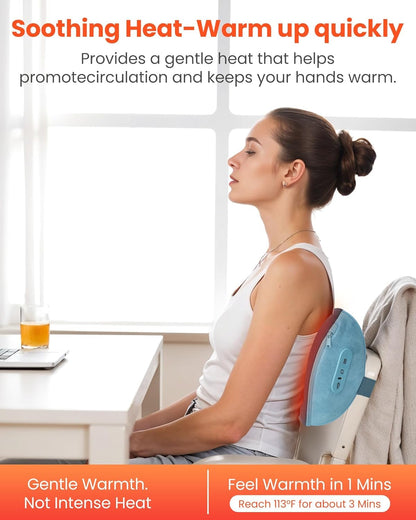 COMFIER [2026 Gift for Men,Women,Cordless Shiatsu Neck and Back Massager with Heat,Portable Massager Pillow with 3D Kneading Deep Tissue, Soothes Muscle Tension at Home, Office, Travel