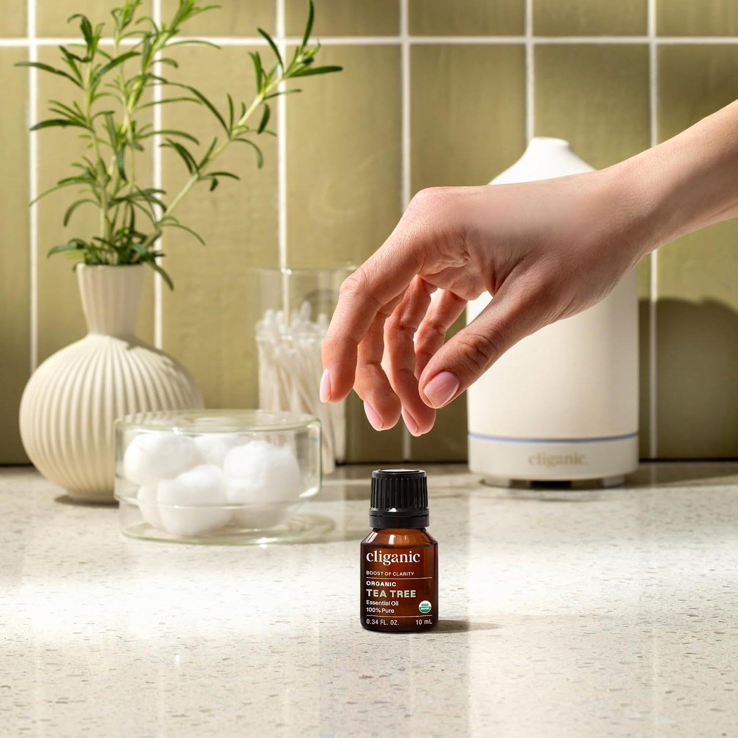 Cliganic Organic Lavender Essential Oil - 100% Pure Natural Undiluted, for Aromatherapy Diffuser | Non-GMO Verified - Colors A