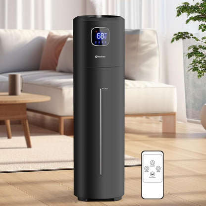 Akeshan Large Humidifiers for Bedroom, 9L/2.5Gal Ultrasonic Cool Mist Humidifier, Top Fill Easy Clean with 350ML/H Large Mist Speed, Quiet, Suitable for Kids Room Plant Yoga Office Study Room Living