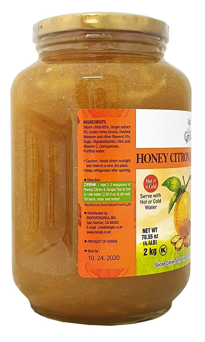 Balance Grow Honey Citron and Ginger Tea 70.55oz (4.4 lbs/2KG) pack of 1