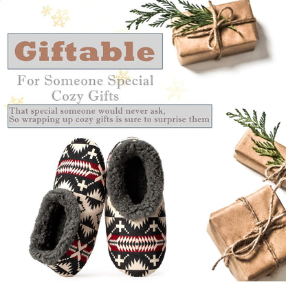 Cozylook Fuzzy Slippers for Women Indoor Soft Sole Slipper Socks with Non Slip Grippers Warm Fluffy