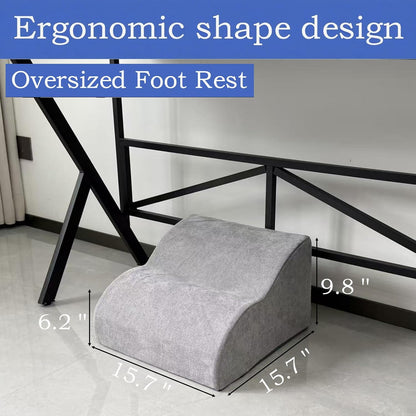 Foot Rest for Under Desk at Work.Multifunctional 3-Tier Foot Stool,with Washable Footrest.for Under Desk,Office Chair Gaming Chair & Sofa,Leg Elevation Pillow,Supports Posture -Dark Grey