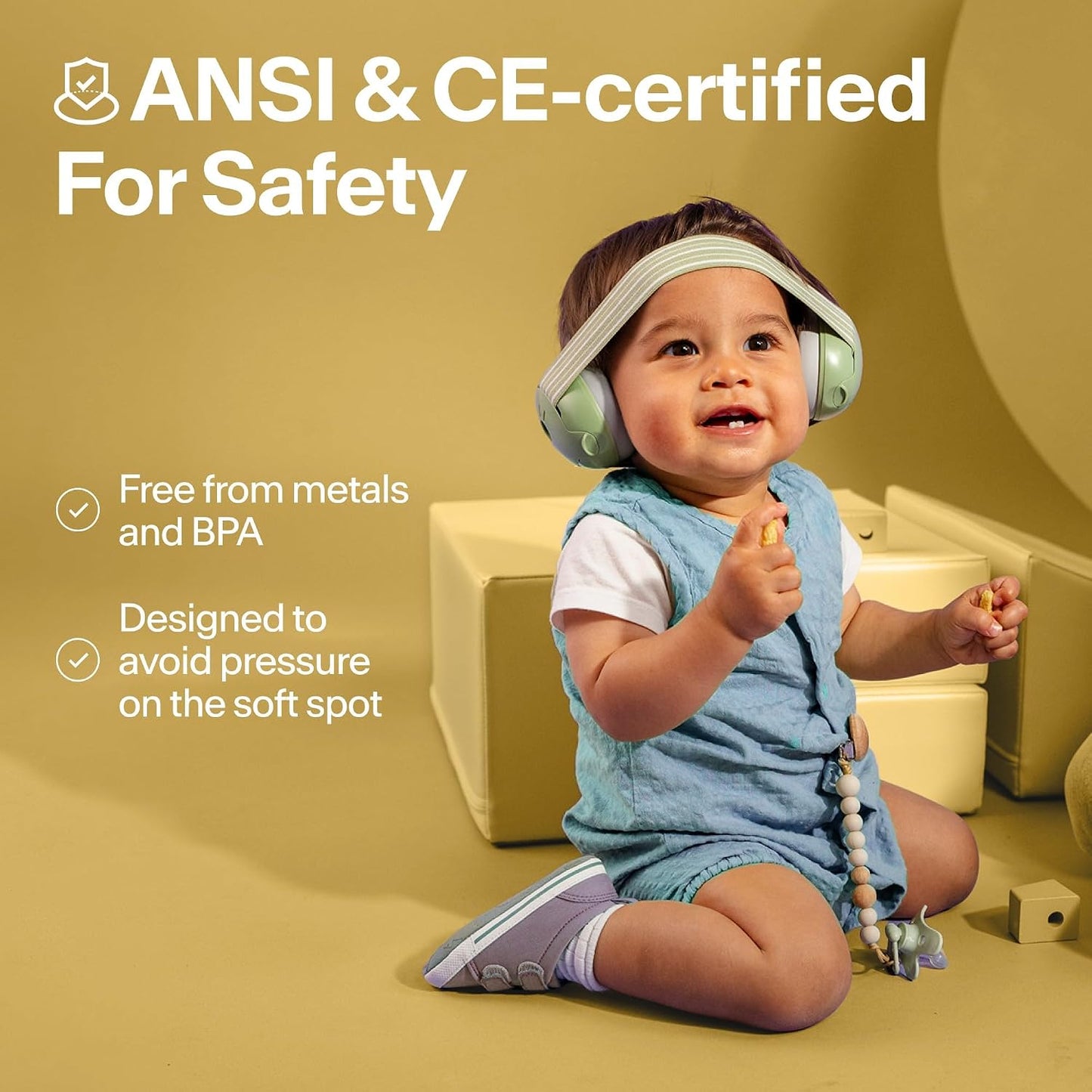 Alpine Muffy Baby Ear Protection for Babies and Toddlers up to 36 Months - CE & ANSI Certified - Noise Reduction Earmuffs - Comfortable Baby Headphones Against Hearing Damage & Improves Sleep - Blush