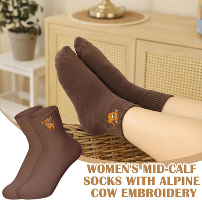 Eurzom 10 Pairs Socks Womens Crew Elastic Ankle Length Cotton Socks Aesthetic Cute Lightweight Low Cut Gifts for Women - Colors B