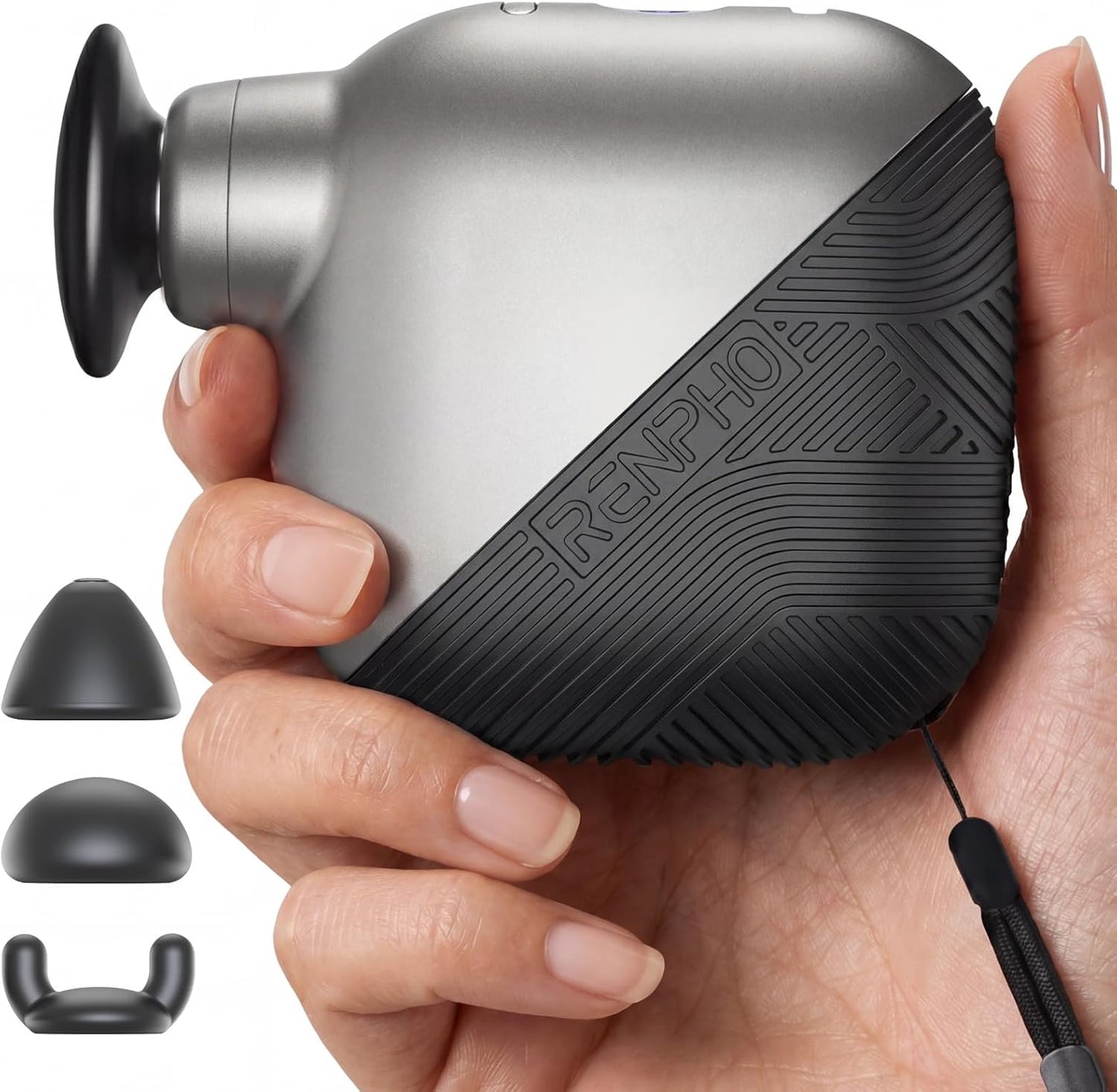 RENPHO Micro Pocket Mini Massage Gun, Gifts for Men Women, Percussion Deep Tissues Handheld Back Neck Portable Massager, Compact Travel, FSA Approved for Home Gym Office Outdoors HSA