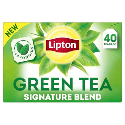 Lipton Signature Blend Green Tea with Jasmine 240-Count Tea Bags Hot or Iced Caffeinated Unsweetened Flavonoids Bioactives 40ct (6-Pack) for Tea Lovers Gift Set Specialty Tea