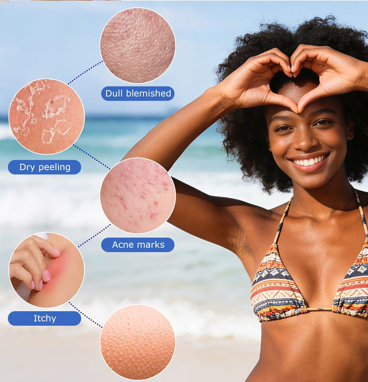 UJFQBH 3 Pack African Net Sponge, African Exfoliating Net Bath Sponge Long Net Bath Sponge Exfoliating Shower Body Scrubber Back Scrubber Skin Smoother,Great for Daily Use (Pink,Yellow,Purple) - Colors B