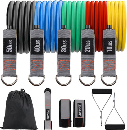 Resistance Bands with Handles, Exercise Bands with Handles, Door Anchor