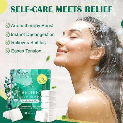Shower Steamers Aromatherapy 18 Pack – Eucalyptus for Shower, Aromatherapy Graduation & Teacher Appreciation Gifts, Stress Relief & Relaxation Self Care Birthday Gifts– Eucalyptus & Mint
