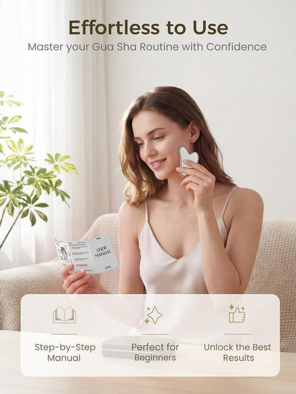 Gua Sha Facial Tools – Stone Guasha Tool for Face, Neck & Body