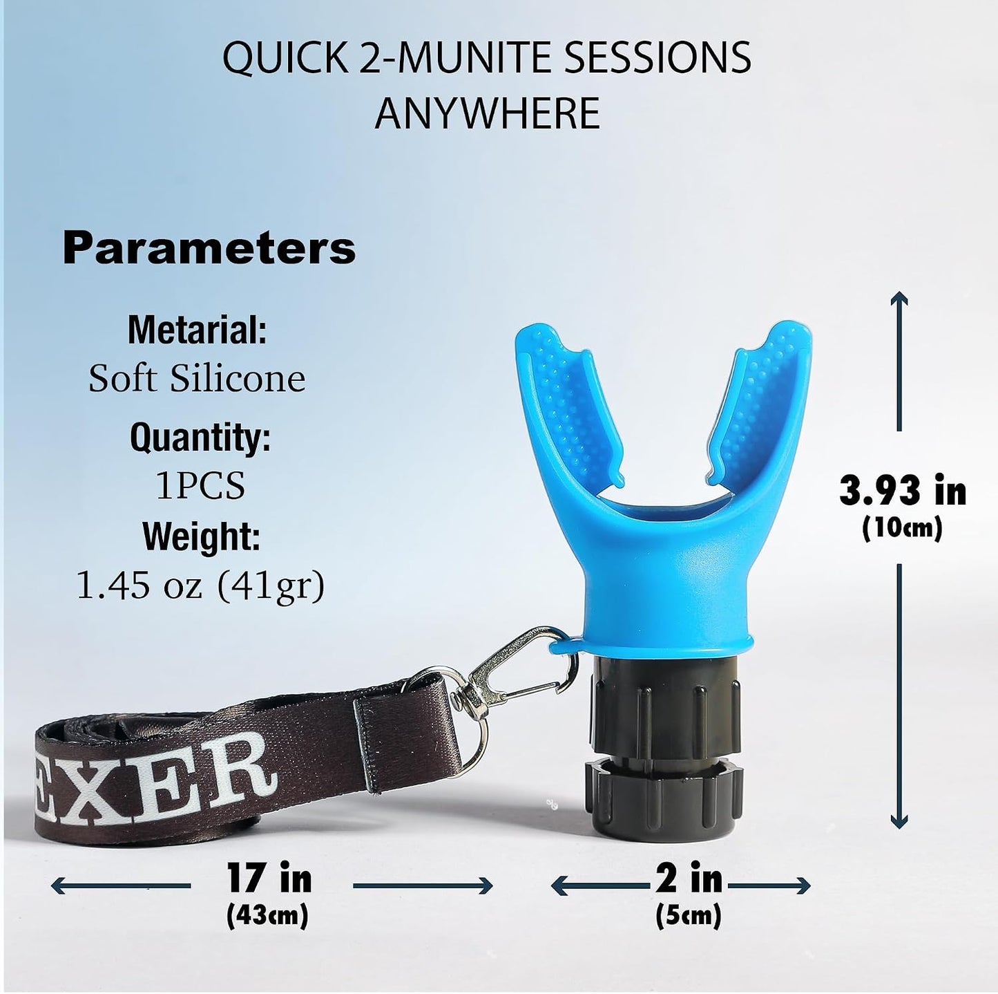 TN TINEXER Portable Compact Lung Exercise Device with High Quality Silicone Breathing Exercise Device Portable Muscle Trainer Easy to Clean