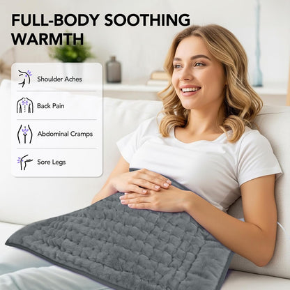 Extra Large Heating Pad for Back Pain Relief - 33"x17"Electric Heating Pad