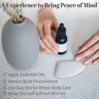 Rena Chris Guasha Massage Tool, 4 pcs Gua Sha Facial Tool, Guasha Board for SPA Acupuncture Therapy Trigger Point Treatment, Gua Sha Scraping Massage Tool (Green)