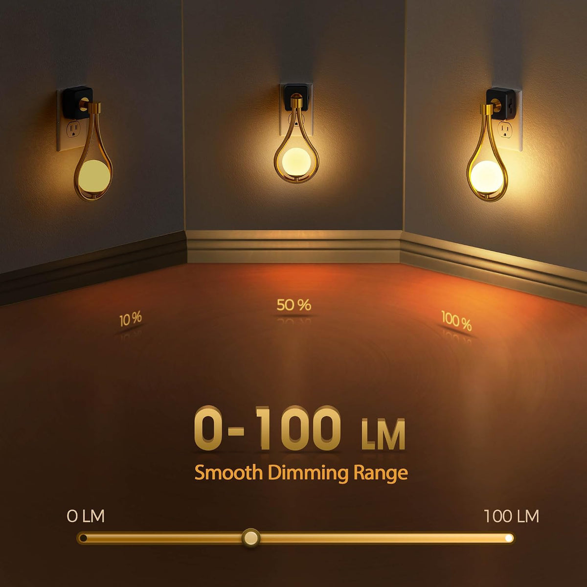 Briignite Night Light,Night Lights Plug into Wall,LED Projector Night Light