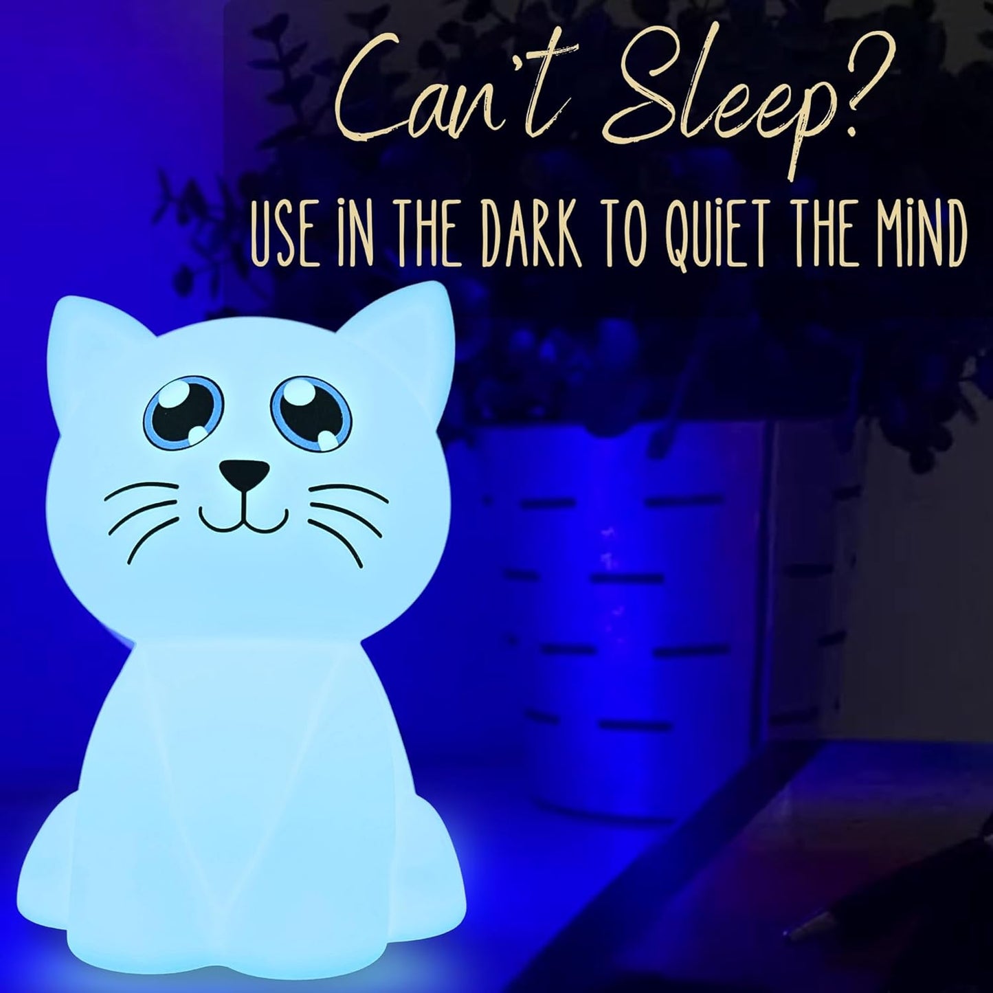 Calm Collective Peaceful Panda Breathing Trainer Light for Calming Stress, Anxiety Relief Items for ADHD, Mindfulness Meditation Tools for Depression, Great Self Care and Mental Health Gifts
