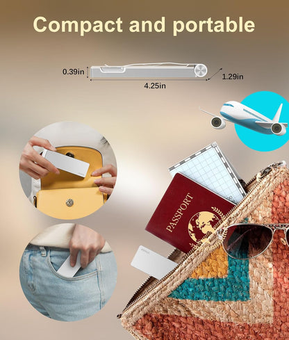 VTIGER Reading Light, USB Rechargeable Book Light for Reading in Bed,Foldable Clip-on LED Booklight, 3 Amber Colors & 4 Brightness Dimmable,Long Lasting Portable Bookmark Lamp for Book Lovers, Kids