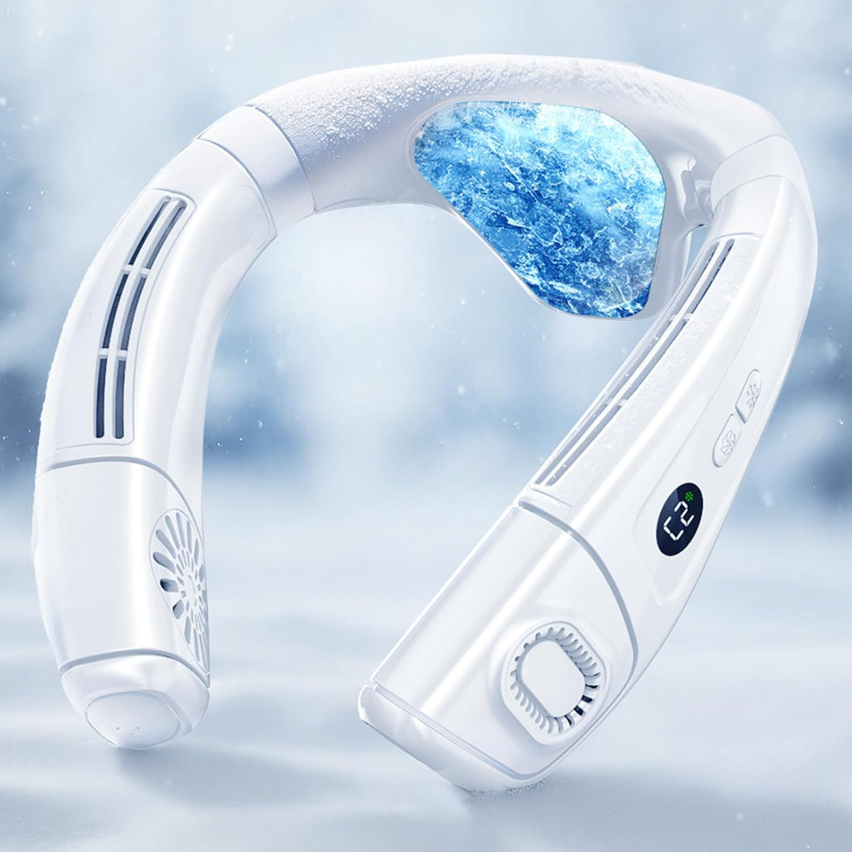 Neck Fan Cooling, Portable Neck Air Conditioner Fan That Blow Cold Air