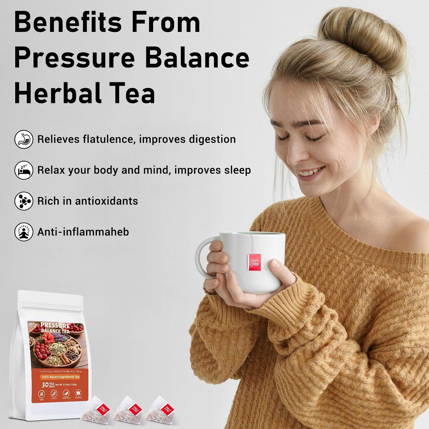 Liver Detox Tea, Chinese Kidney and Liver Cleanse Detox Herbal Tea Support Kidney Healthy Function with 11 Precious Ingredients Formula (1 Pack/15 Bags)