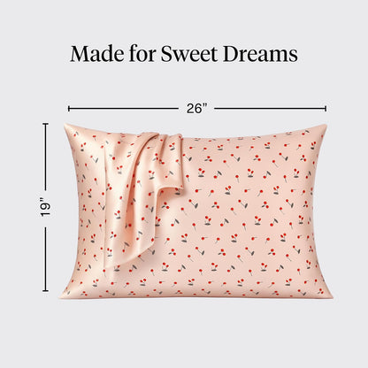Kitsch Satin Pillowcase with Zipper for Hair & Skin - Softer Than Silk Pillow Cases, Smooth Cooling Satin Pillow Case, Wrinkle-Free, Machine Washable - Pillow Cases Standard Size (19x26) - Blush