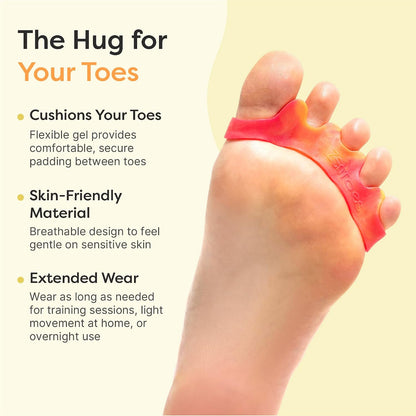 ZenToes Gel Toe Spacers & Separators for Overlapping Toes, 1 Pair