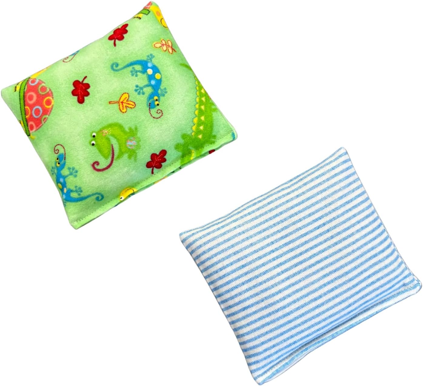 HOME COMFORT Ultra Mini Microwavable Heating & Cooling Pads - 100% Natural Rice 2-Pack (4.5” X 5”) (Pink Combo 3)