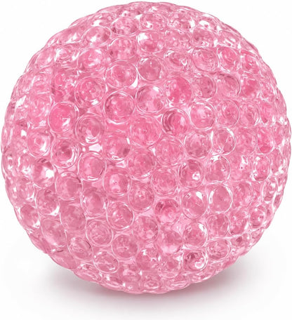 Handmade Stress Relief Balls for Adults, Soft Squeeze Fidget Toy with Rustling Sound, Portable Sensory Desk Toy for Office and Home (1 Blue)