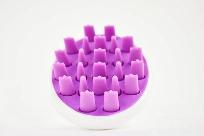 Zyllion Hair Shampoo Brush and Scalp Massager Care for Dandruff Removal, Scrubber, Hair Growth and Exfoliator with Flat and Pointed Soft Silicone Bristles for Women and Men - Green (ZMA-12-GR)