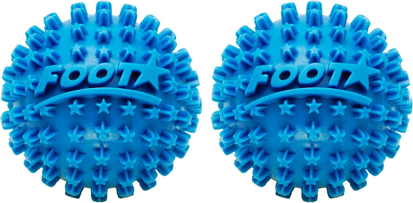 Body Back Foot Star® Massager Ball and Plantar Fasciitis Roller - Soothe Foot Stress, Discomfort, Aches, & Tightness (2-Inch, Blue)