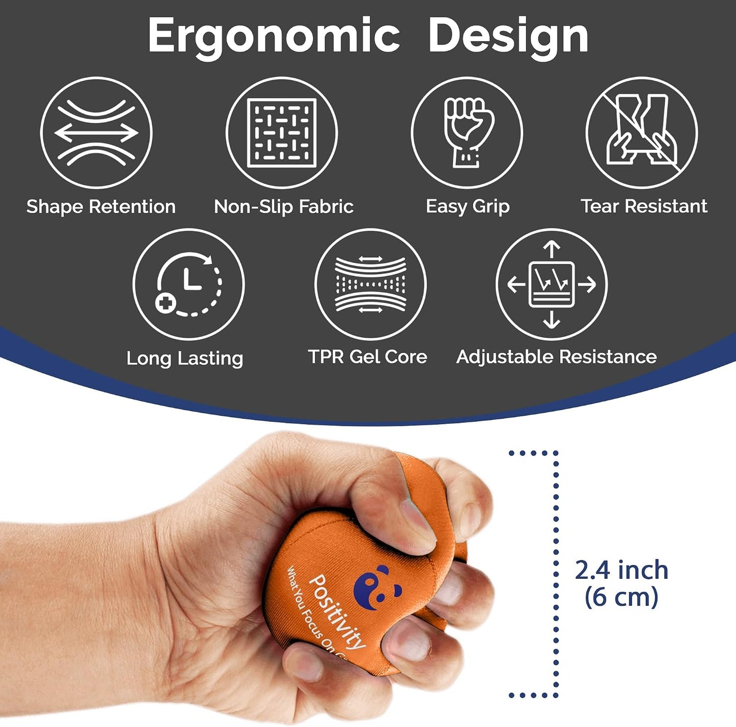 Mind & Body Stress Balls for Adults - Multi-Density Squeeze Balls for Hand Therapy & Grip Strengthening - Stress & Anxiety Relief - Choose 3-Ball (Soft, Medium & Hard) or 2-Ball (Soft & Hard) Sets