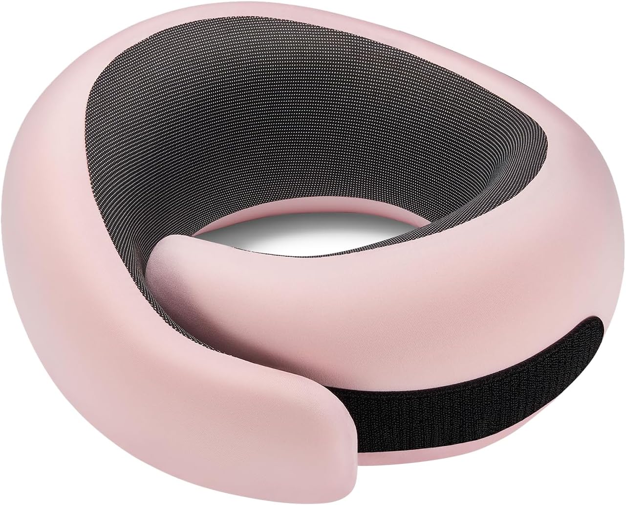 Travel Pillow, Memory Foam Neck Pillow with Ergonomic 360° Support, Travel Neck Pillow for Airplanes, Compact Design for Plane, Car & Office Travel Essentials, Max Black