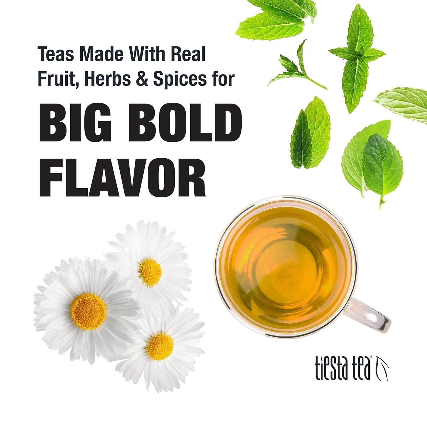 Tiesta Tea - Lavender Chamomile Herbal Tea, Loose Leaf, Calming Blend with Chamomile and Lavender, Caffeine-Free Herbal, Great for Hot or Iced Brews, Resealable Bulk Pouch, 200 Cups, 8 Ounce