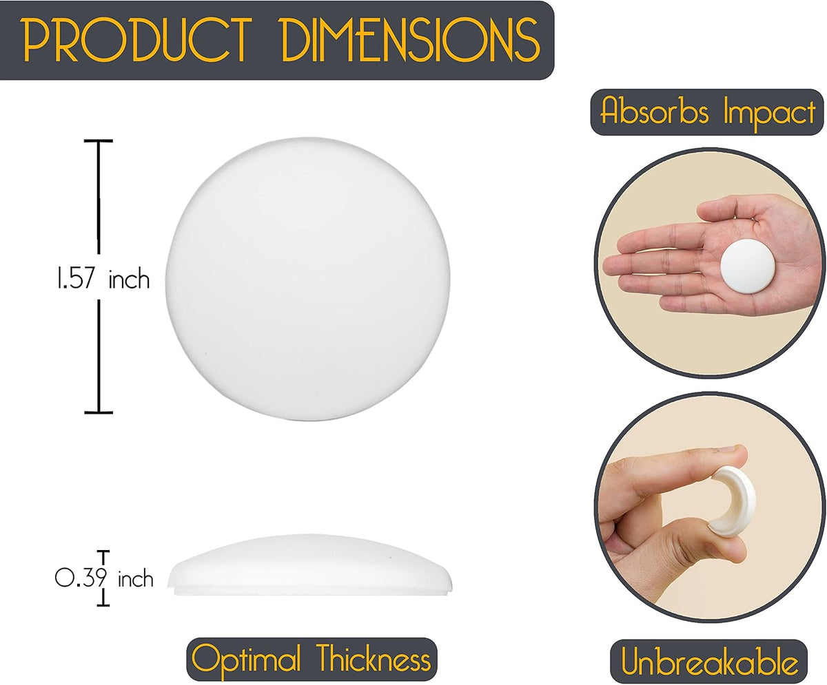 ProStoppr® Door Stoppers - Large 3.15" - Strong Adhesive Backing