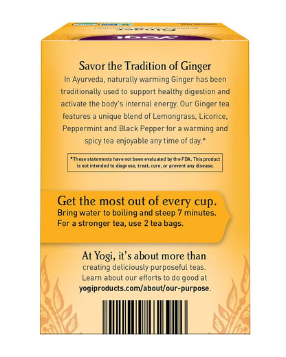 Yogi Tea Organic Ginger Tea, 16 Bags, 1.12 oz