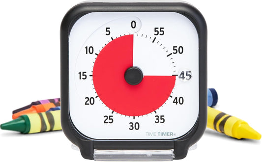 Time Timer 3 inch Visual Timer — 60 Minute Kids Desk Countdown Clock with Dry Erase Activity Card and Desktop App Access — for Kids Classroom, Homeschool Study Tool, Task Reminder, Home and Kitchen