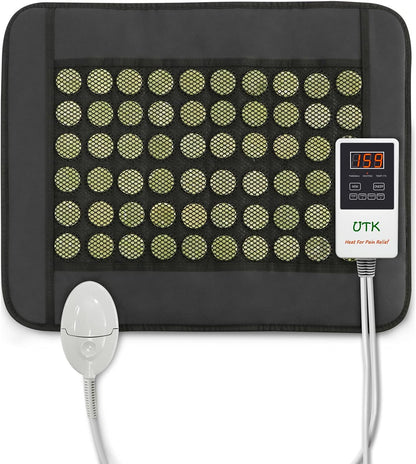 UTK Far Infrared Heating Pad for Back Pain, Small 19x15 in, 60 Pure Jade
