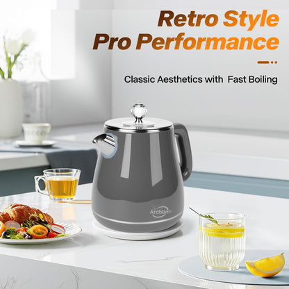 1.8L Electric Kettle, Tea Kettle with Fast Boil 1350W, Pearl White