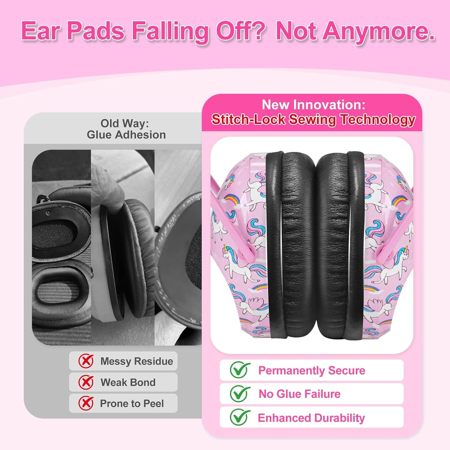 ZOHAN EM030 Kids Ear Protection, Noise Cancelling Headphones Ear Muffs for Autism Sensory, Safety Noise Reduction Hearing Protection for Monster Truck/Concerts/Fireworks/Air Shows