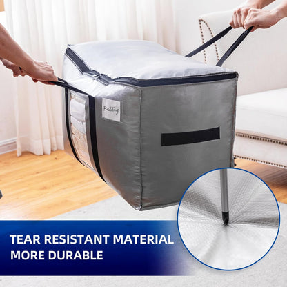 TAILI Blue Extra Large Moving Bags,Storage Bags with Visible Window