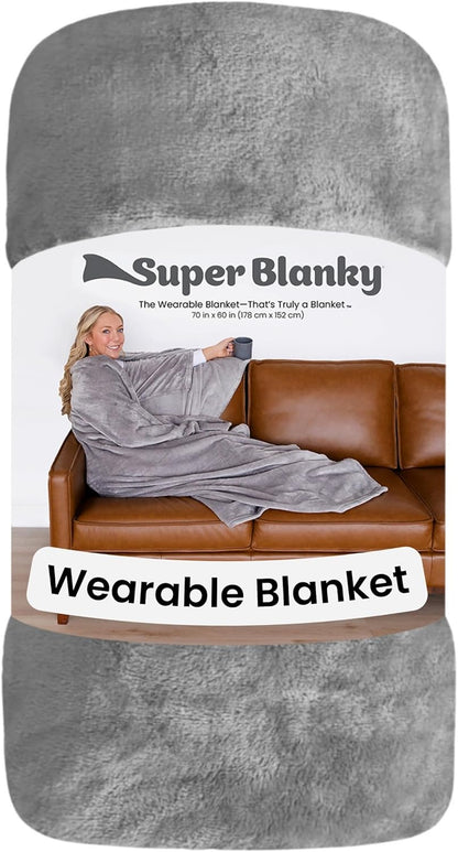 Super Blanky Wearable Blankets for Women & Men, Graduation Day Gift for Her, Cozy Gifts for Women, Wife Birthday Gifts Ideas