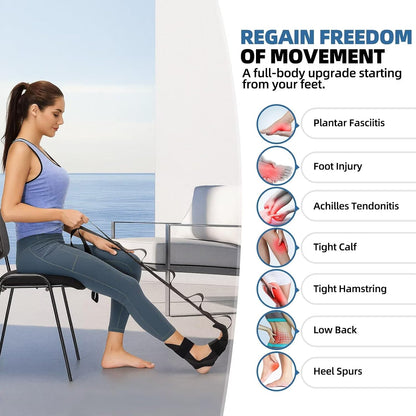 comness Plantar Fasciitis Relief Kit – Foot Stretcher and Foot Massager Roller, Stretch and Roll Routine for Heel Pain,Arch Pain, Simple At-Home Daily Foot Care