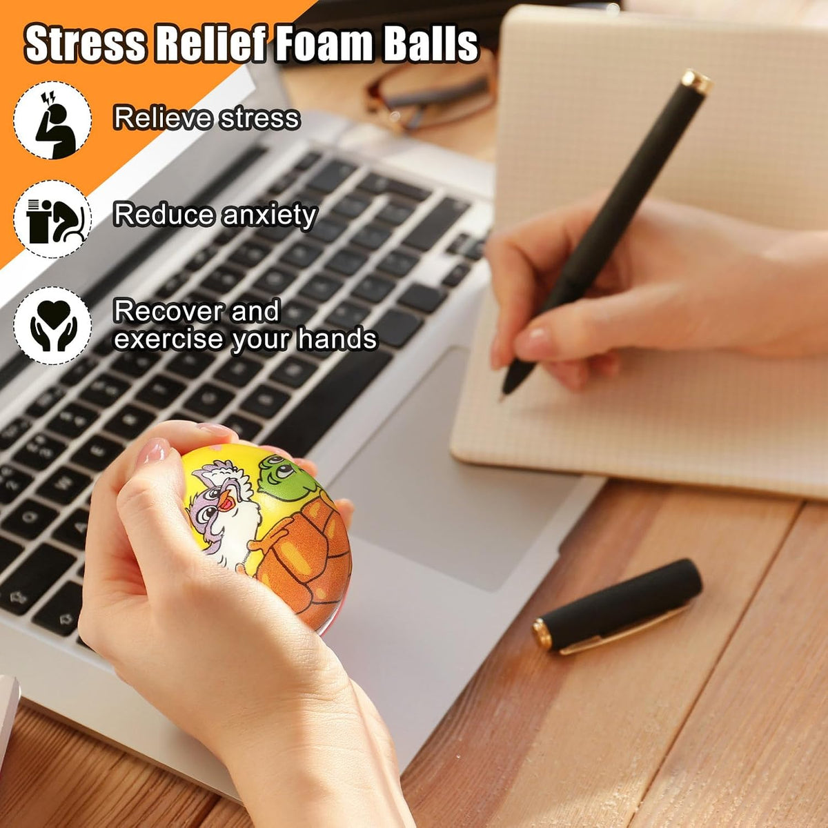 Shappy Mini Foam Balls Bulk 2.5 Inch for Party Favors, 204 Pcs, Stylish