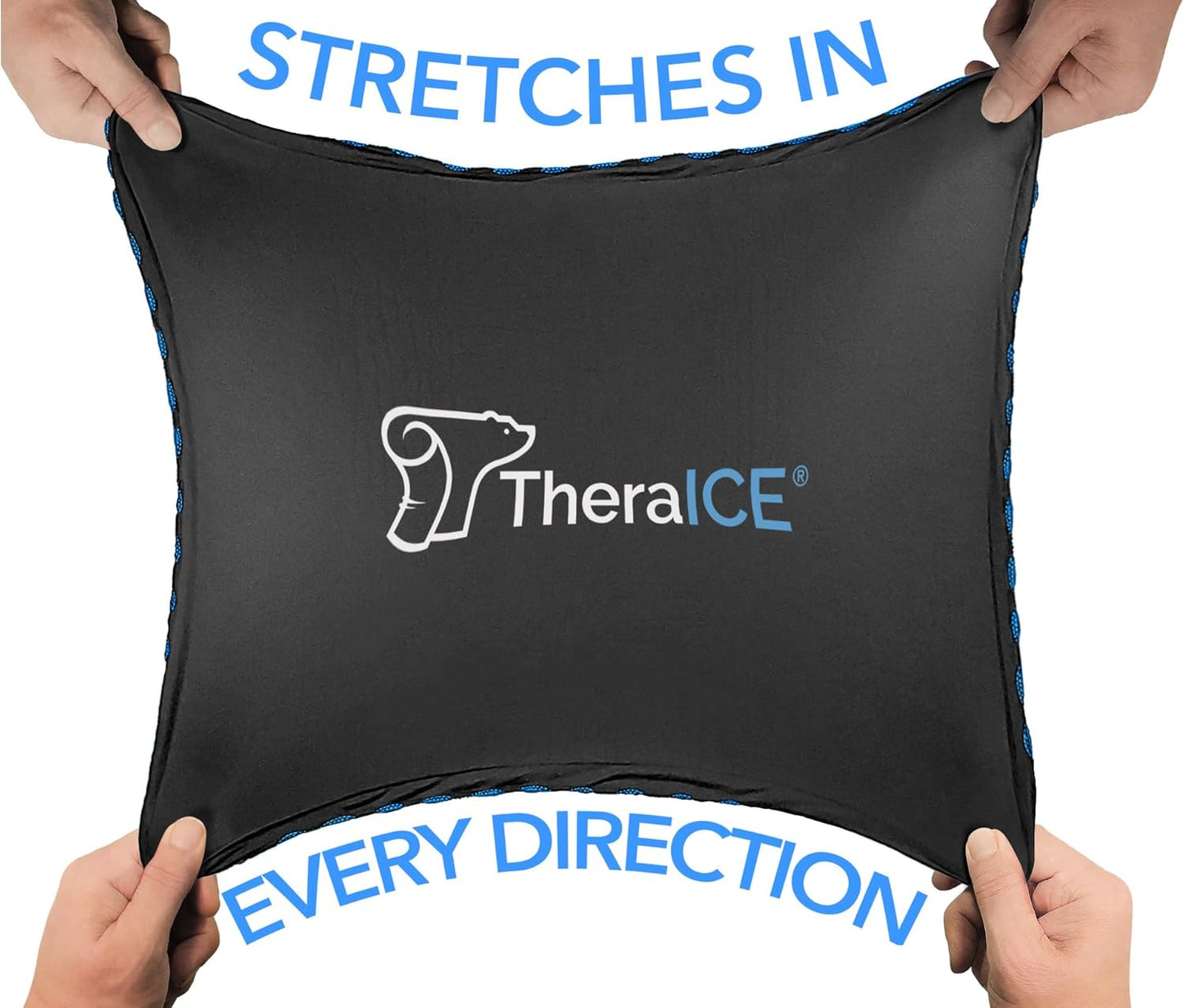 TheraICE PROpack Ice Pack for Injuries, Reusable Soft Multipurpose Cold Gel Ice Pack for Muscular Back Pain, Shoulder, Hip, Knee - Flexible Cold Compress Wrap for Minor Aches & Pains - 5 x 8