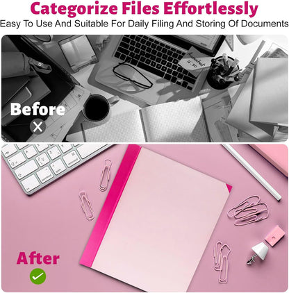 Document Organizer,File Organizer for Paper,Important Documents for Office and School,in Case I Go Missing Binder(Pink,2In Thick)