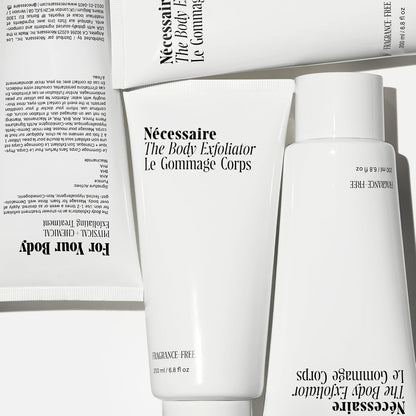 Nécessaire The Body Exfoliator. Eucalyptus. AHA/BHA/PHA. Resurface Skin. Smooth KP and Rough Patches. Hypoallergenic. Dermatologist-Tested. 180 ml / 6.1 fl oz
