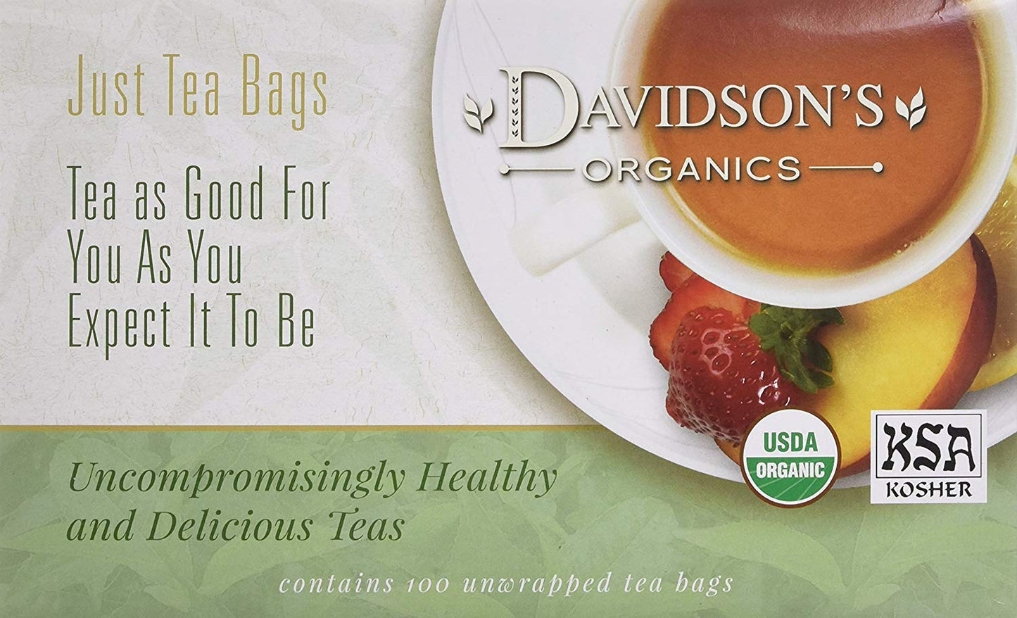 Davidson's Organics, Hibiscus Flowers, 100-count Unwrapped Tea Bags